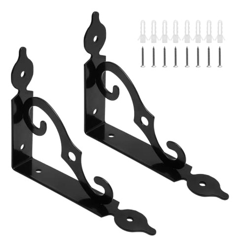 2 Pcs L Bracket Decorative Shelf Brackets, Wall Mounted...