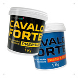 Kit Suplemento Cavalo Forte 1kg Premium + 1kg Casco E Pelo