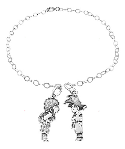 Pulsera Goku Y Milk Pareja Plata 925 Con Envio