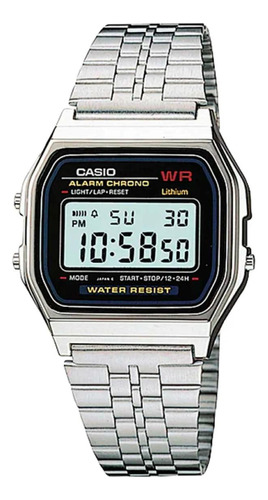 Relógio Casio Digital Unissex Prata Vintage Original