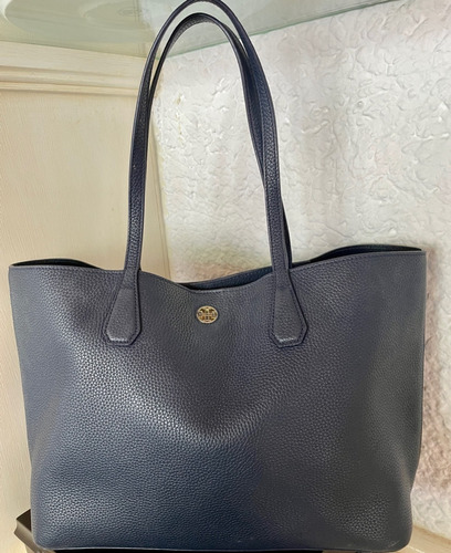 Bolsa Tote Tory Brunch Azul Marino