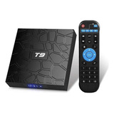 Caja De Tv Android 9.0 Negra, T9, 4 Gb De Y 32 Gb De Rom