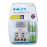 Cargador C/4 Pilas Aa 2700 Mah Pre-cargadas