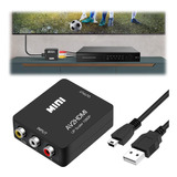 Adaptador Convertidor De Audio Video Tv Av Rca A Hdmi 1080p