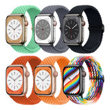 6 Correas Trenzadas Para Apple Watch Ultra 9 8 7 Se 6 5 4 3