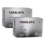 2 Cajas Tadalafil Serral Disfunción Eréctil 4 Tabletas 20 Mg