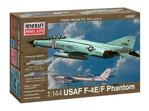 Kit Para Montar F-4e/f Phantom Usaf/luftwaffe 1/144