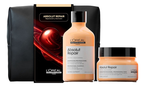 Absolout Repair Pack Shampoo 300 Y Máscara 250 Loreal Profes