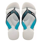 Chinelo Havaianas Power 2.0 Branco Azul