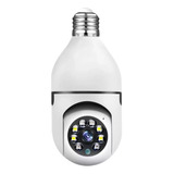 Camara Espia Wifi Ip Foco Sensor Lente 360º Led Para Celular