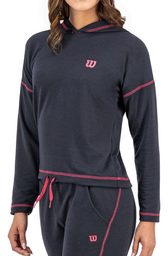 Sudadera Deportiva Wilson Para Mujer Básica Azul