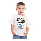 Playera Voy A Ser Hermano 2022 Algodon Sorpresa Infantil