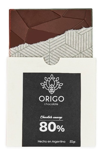 Chocolate Amargo Al 80% Vegano, Sin Azúcar 50gr