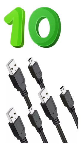 10pz Cable Adaptador Usb A Mini Usb V3 1 Metro Bocina Mp3