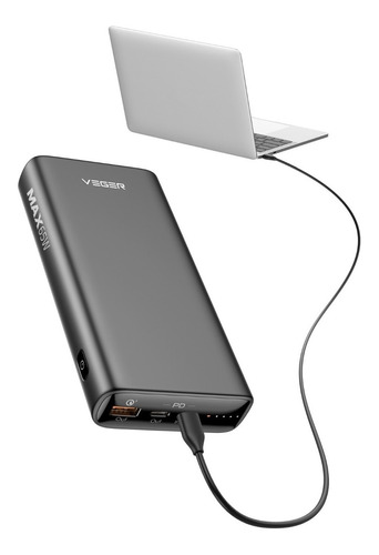 Power Bank 65w Para Laptop Carga Rápida 23800mah Funda Led