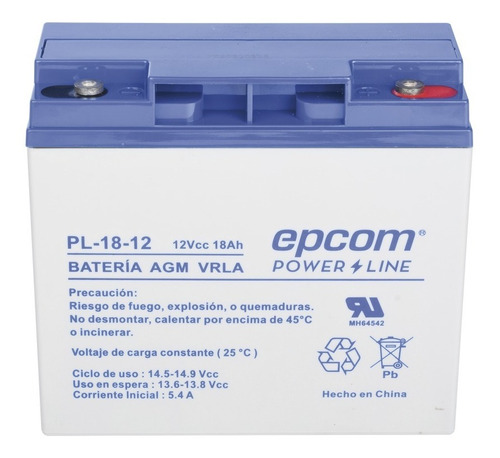 Batería Recargable Pl-18-12, 12v 18ah, Tecnología Agm-vrla
