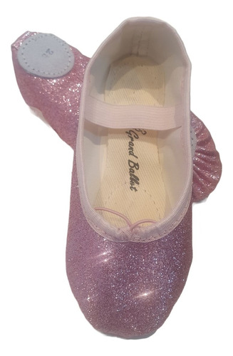 Sapatilha Com Glitter De Balé Bailarina 1/2 Ponta Ballet K1