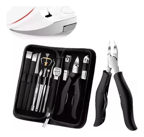 1 Kit Alicate Inox De Desencravar E Cortar Unhas