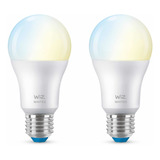 Ampolleta Wiz Led Wi-fi Calida/fría 9w E27 Google O Alexa X2