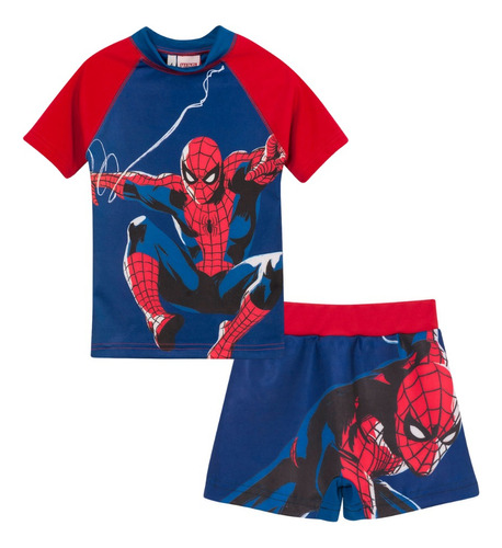 Conjunto Uv Protección Solar Spiderman Hombre Araña Marvel 