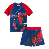 Conjunto Uv Protección Solar Spiderman Hombre Araña Marvel 