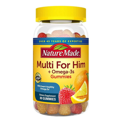 Nature Made Multivitamínico Para Hombre + Omega-3 Sabor Fresa Naranja | MercadoLibre