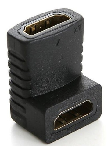 Codo Hdmi Hembra Hembra L Union Curva Hd Adaptador