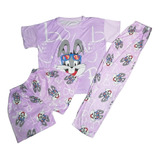 Pijama De 3 Piezas Para Mujer, Kawaii Diseños De Personajes.