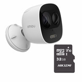 Imou Cámara Ip Bullet Modelo C26en-plus-32 De 2 Mp Wi-fi Con Micro Sd De 32 Gb Y Letrero Disuasivo Con Disuasion Activa Y Audio Bidereccional C26en Protección Ip65