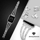 Correa Apple Watch T500 Cristales Elegante Mujer