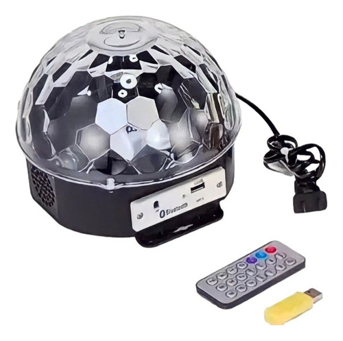 Bola Disco Led Bluetooth Ritmica Con Parlantes Fiestas 