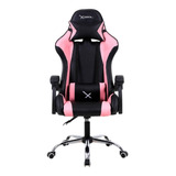 Silla Gamer Xzeal Xz05 Ergonomica Reclinable Rosa Xzsxz05p