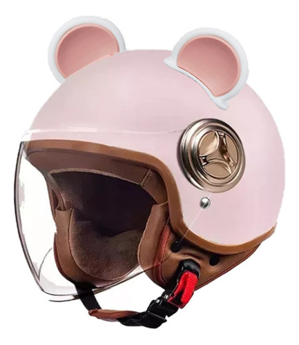 Casco De Motocicleta Half-helmet Para Hombres Y Mujeres New