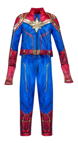 Disfraz Traje Capitan America Marvel Original 2 Pzas Infantil Colsplay