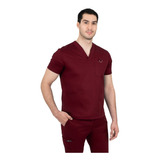 Uniforme Médico Quirúrgico Antifluidos Hombre Vino