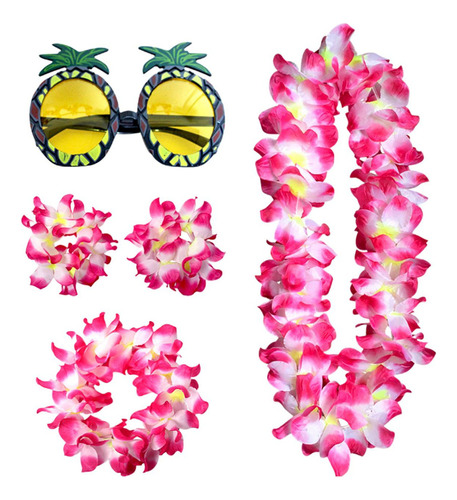 A Conjunto De Disfraz De Collar Hawaiano, Accesorio De