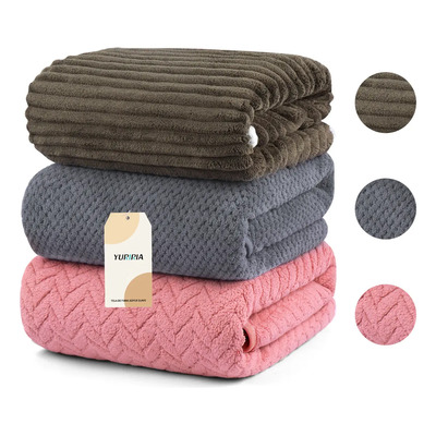 3pcs Juego De Toallas Baño Completo Grande Lana Coral Suave De Alta Densidad 140*70cm Color Combinación 4 Yuriria Grosor Medio Toallas Microfibra Absorbente Tuallas Baño Toalla Para Baño Mayoreo | MercadoLibre