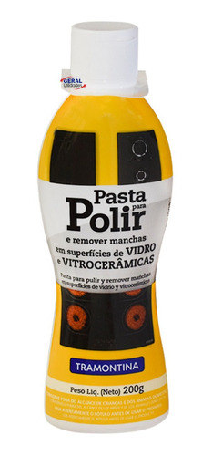 Pasta Para Polir Remover Manchas Vidro E Vitrocerâmicas 