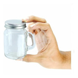 50 Tarro Mason Jar Mini De 100 Ml Con Tapa Cerrada