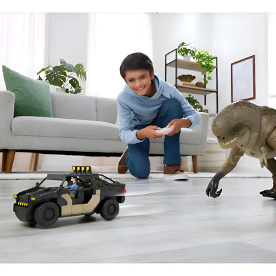 Jurassic World Mattel Dinosaurio Rebirth Villano+vehiculo Rc Distortus Rex | Meses sin interés