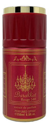 Body Spray Fragrance World Barakkat Rouge 540 Extrait 250 Ml