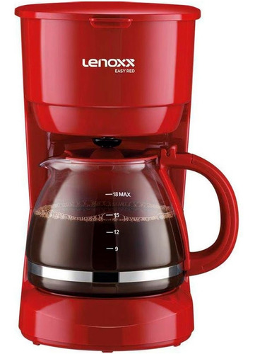 Cafeteira Lenoxx Easy Pca0 Semi Automática Vermelha De Filtro 127v