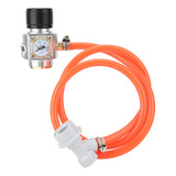 Regulador De Gas Con Rosca Co2 Kit Tr21x4, Manguera De 100 C