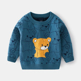 Jersey Para Niños  Suéter De Punto Con Forma De Oso Con Dibu