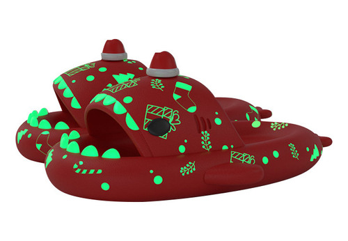 Sandalias Navideñas Con Plataforma Luminous Shark