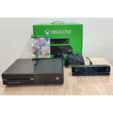 Videogame Microsoft Xbox One 500gb Com Controle E Kinect (na Caixa Original)