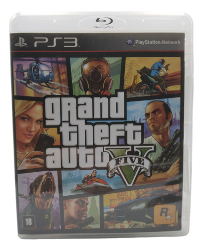 Game Gta 5 - Grand Theft Auto 5 Original Ps3 Mídia Física 