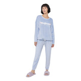 Pijama Mujer Velour Lavanda Corona