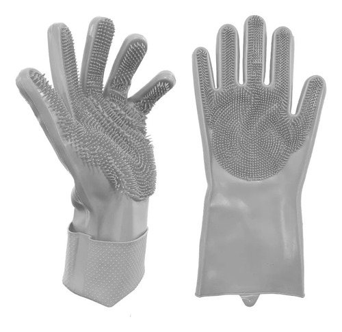 Guantes Lavaplatos Silicona Esponja Mascotas Auto Cocina 