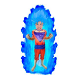 Fantasia Infantil Goku + Cabelo Super Sayajin Blue 1a10 Anos